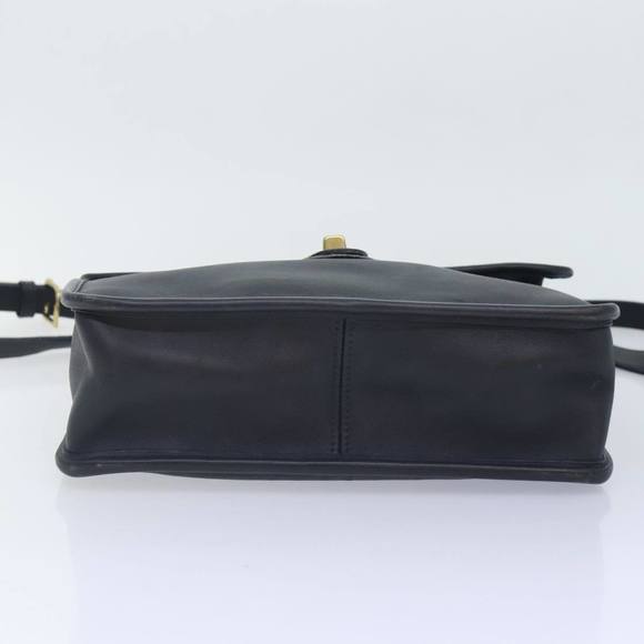 Coach Hand Bag Leather 2way Black Auth am6884 - Picture 5 of 16